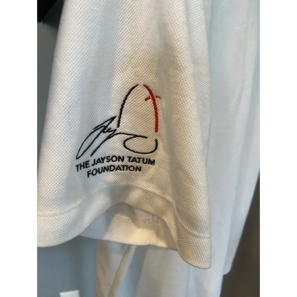 Rare Jordan Golf x Jayson Tatum Foundation Polo Shirt White XL - Excellent